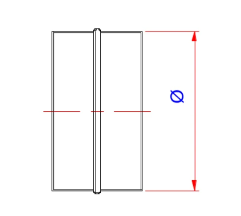 Dimension drawing Couplings without rubber